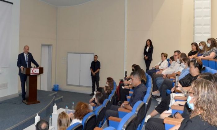 Cumhurbaşkanı Ersin Tatar, “Unutulan Genetik Miras (!) Talasemi” adıyla düzenlenen çalıştaya katıldı. “Talasemi, herkesin önlem alması gereken bir hastalıktır”