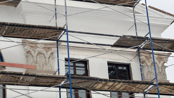 В Казани при поддержке «Единой России» отреставрировали исторические элементы фасада Дворца детского творчества